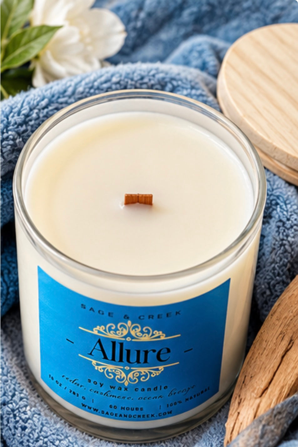 Allure Cedar, Cashmere & Cocoa Butter Soy Candle