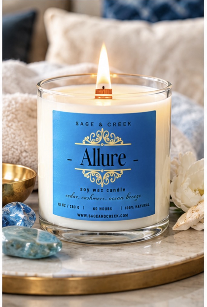 Allure Cedar, Cashmere & Cocoa Butter Soy Candle