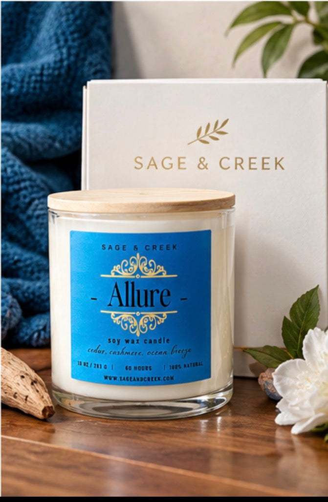 Allure Cedar, Cashmere & Cocoa Butter Soy Candle