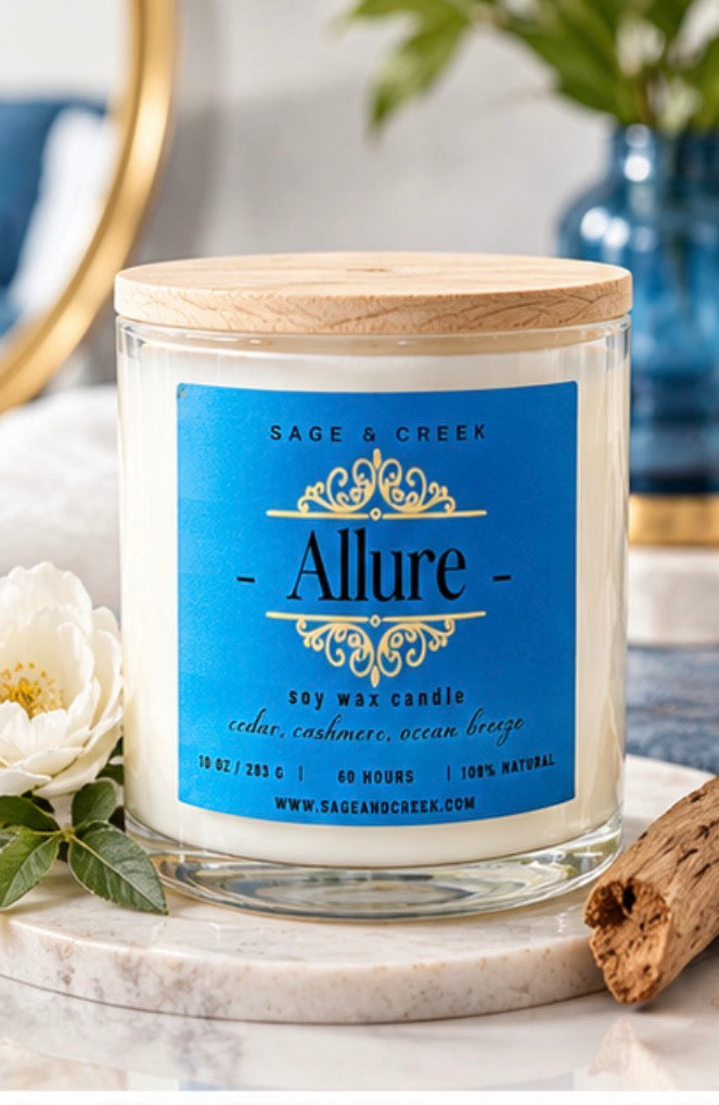 Allure Cedar, Cashmere & Cocoa Butter Soy Candle