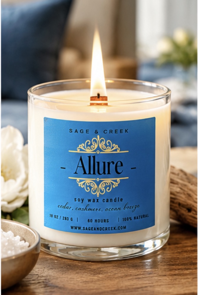 Allure Cedar, Cashmere & Cocoa Butter Soy Candle