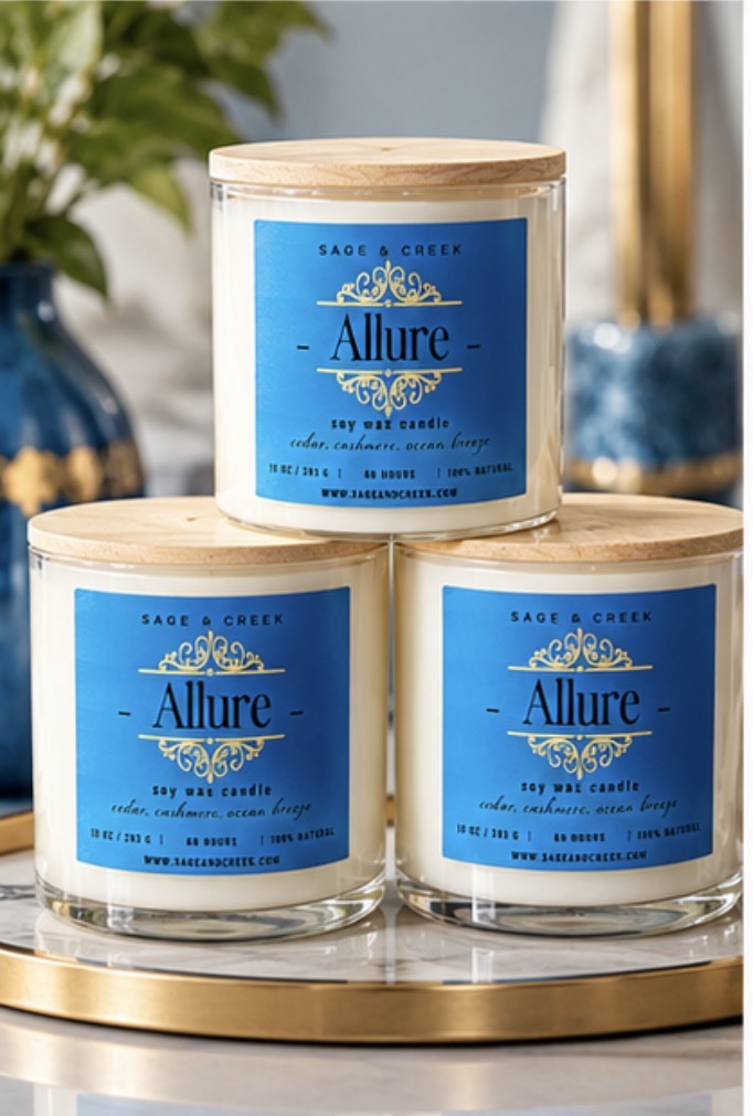 Allure Cedar, Cashmere & Cocoa Butter Soy Candle